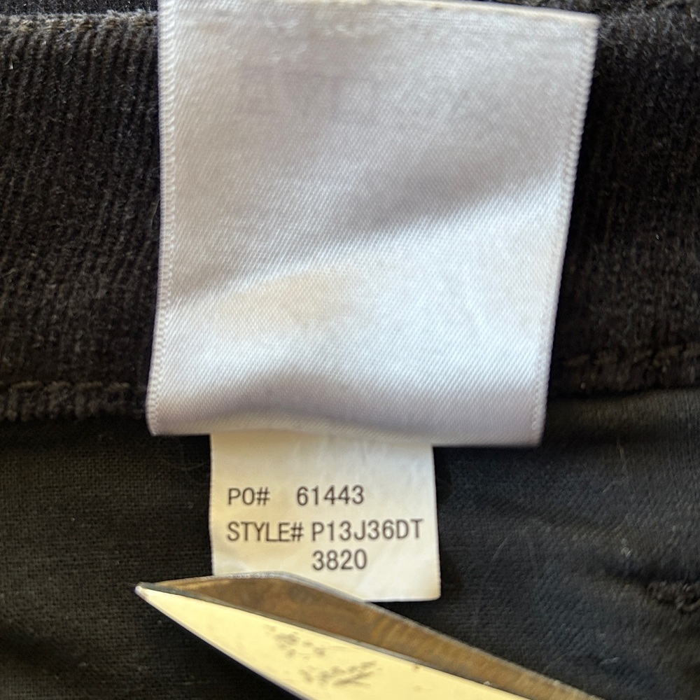 NYDJ Black Corduroy Legging Jeans 0P - Picture 10 of 14